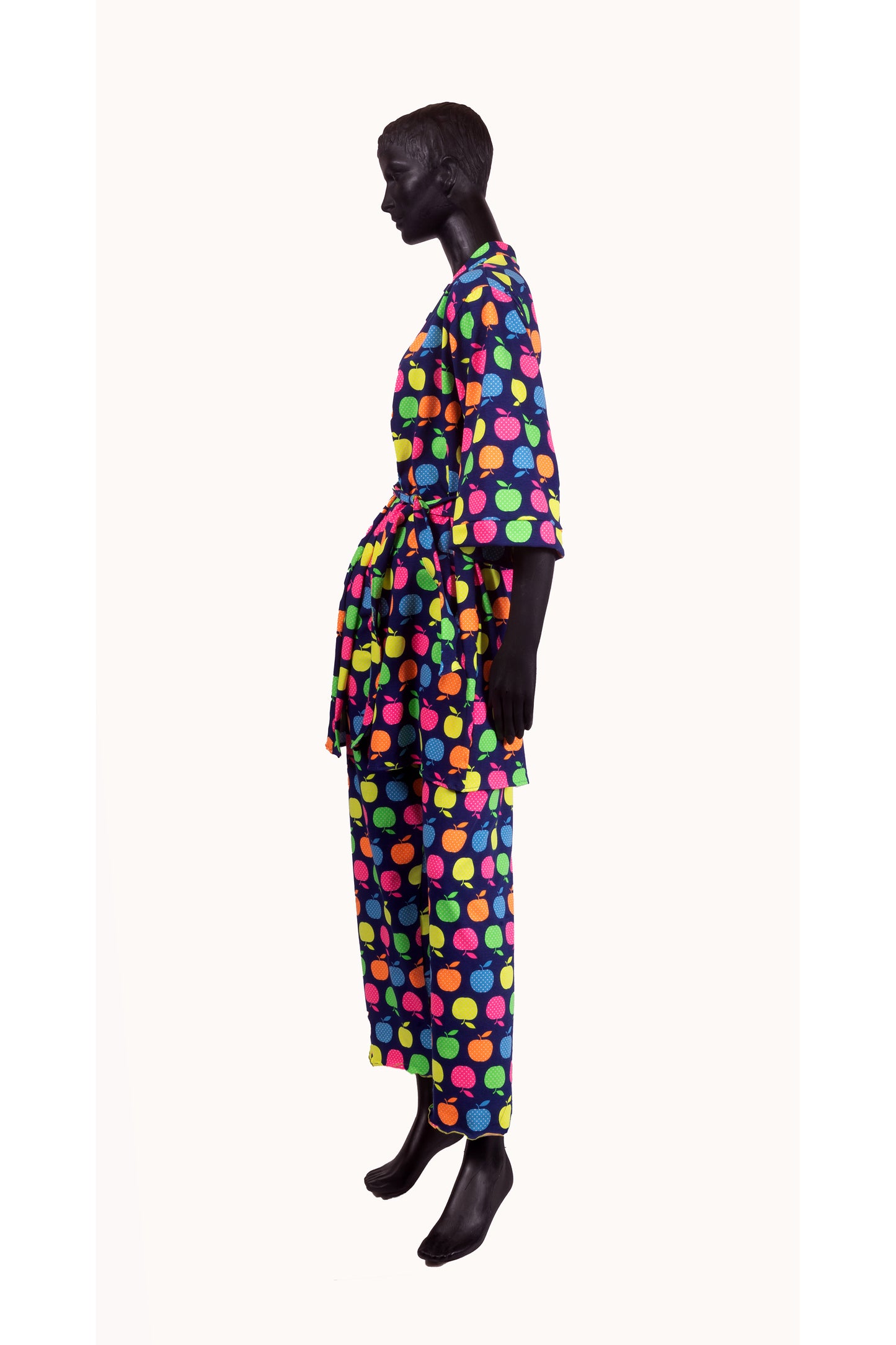 Set pijama dama bumbac si halat APPLE , BLD by Exclusive