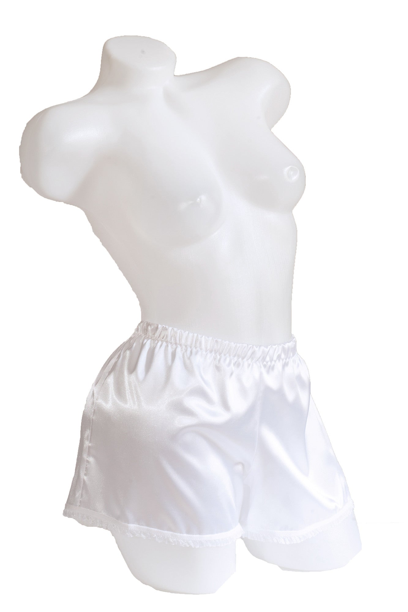 Pijama dama doua piese, imprimeu uni, satin soft alb, BLANCHE, BLD by Exclusive