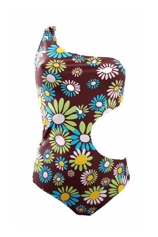 Costum de baie dama intreg, imprimeu floral, MARGARETA 03, BLD by Exclusive