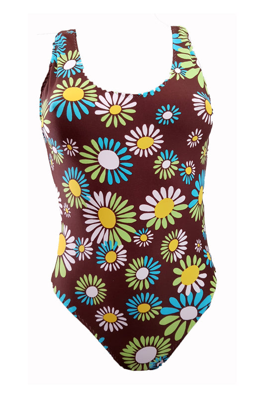 Costum de baie dama intreg, imprimeu floral, MARGARETA 01, BLD by Exclusive