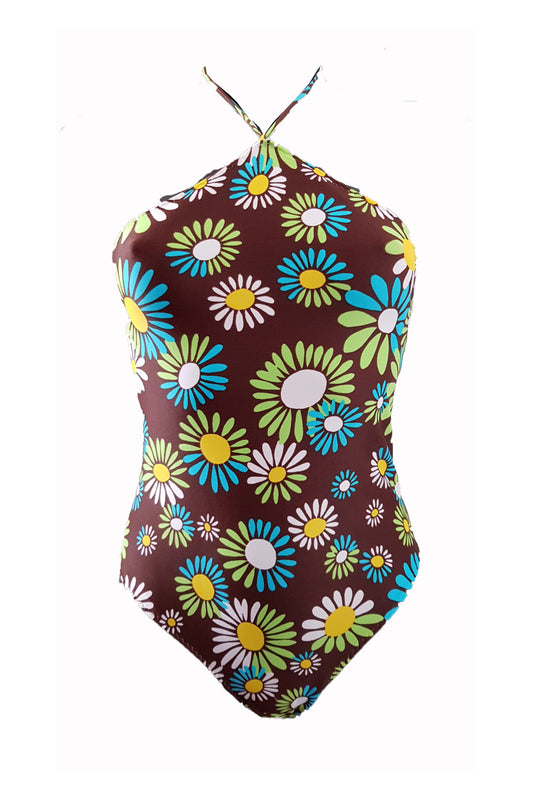 Costum de baie dama intreg, imprimeu floral, MARGARETA 02, BLD by Exclusive