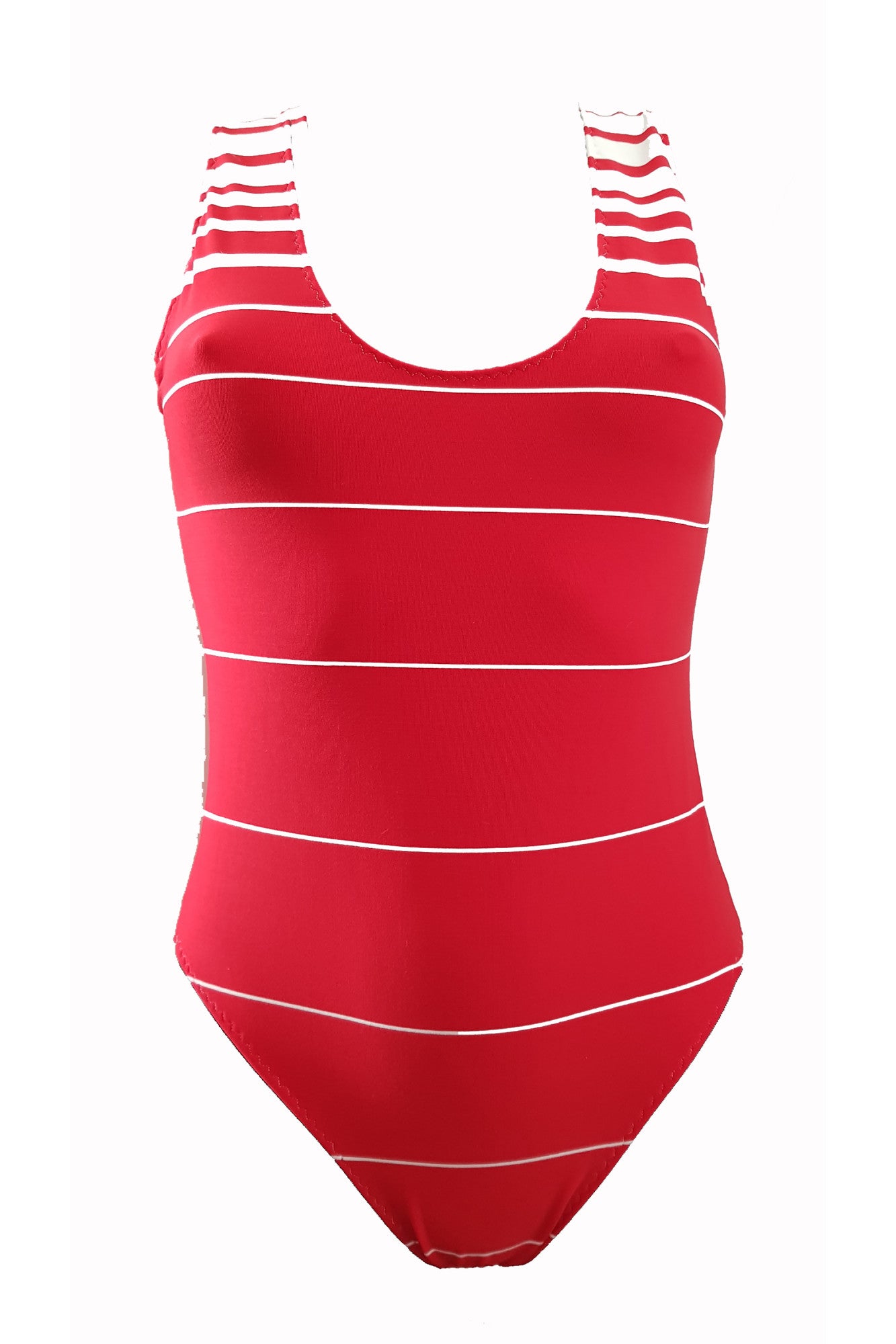 Costum de baie dama intreg, rosu, ANDREEA 01, BLD by Exclusive