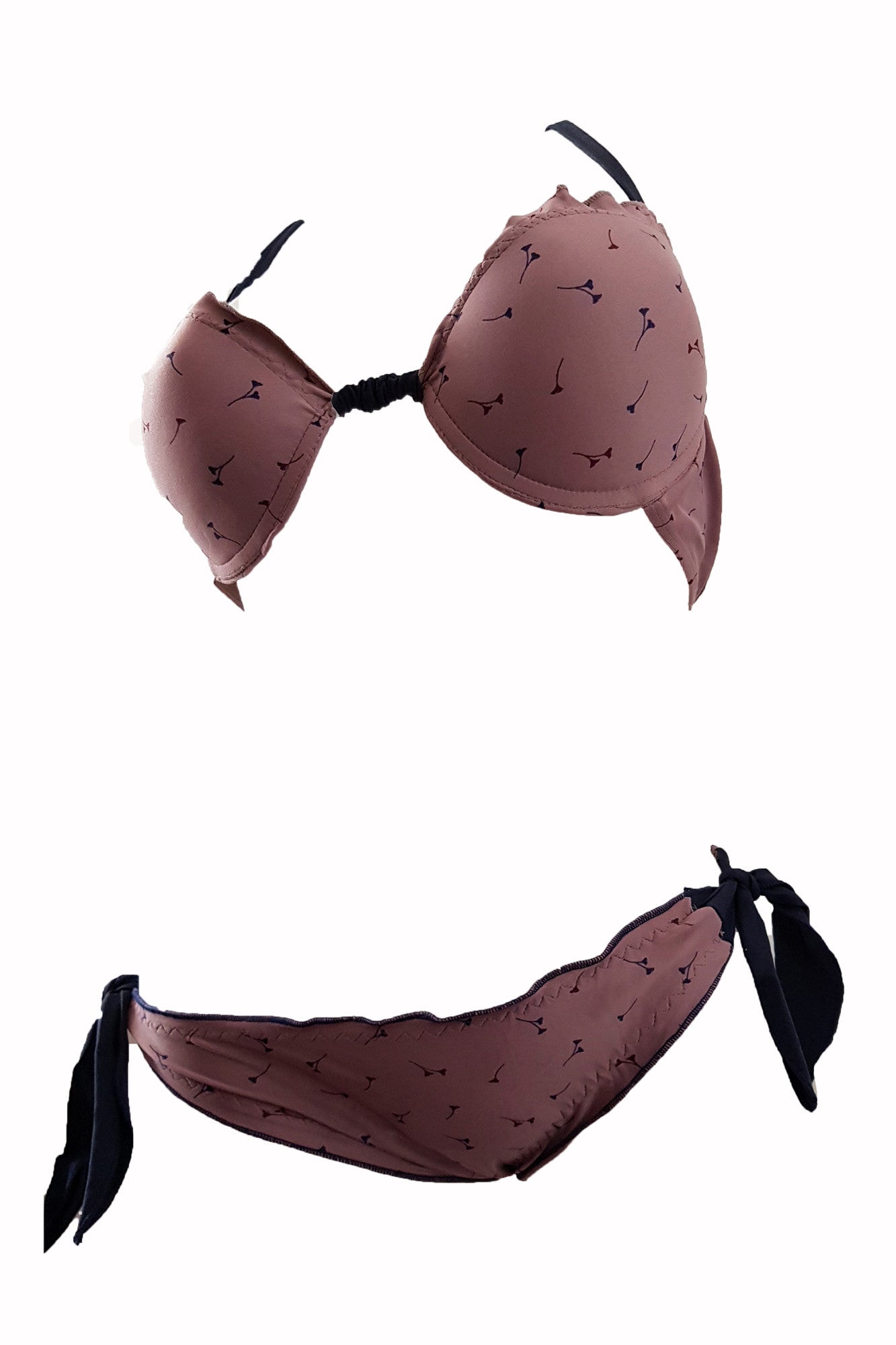 Costum de baie dama doua piese, imprimeu floral,Madalina , BLD by Exclusive