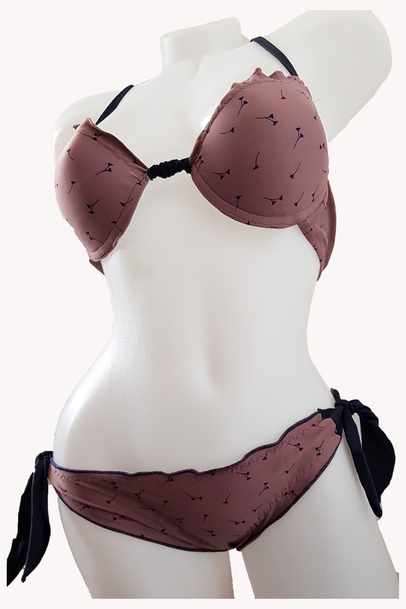 Costum de baie dama doua piese, imprimeu floral,Madalina , BLD by Exclusive