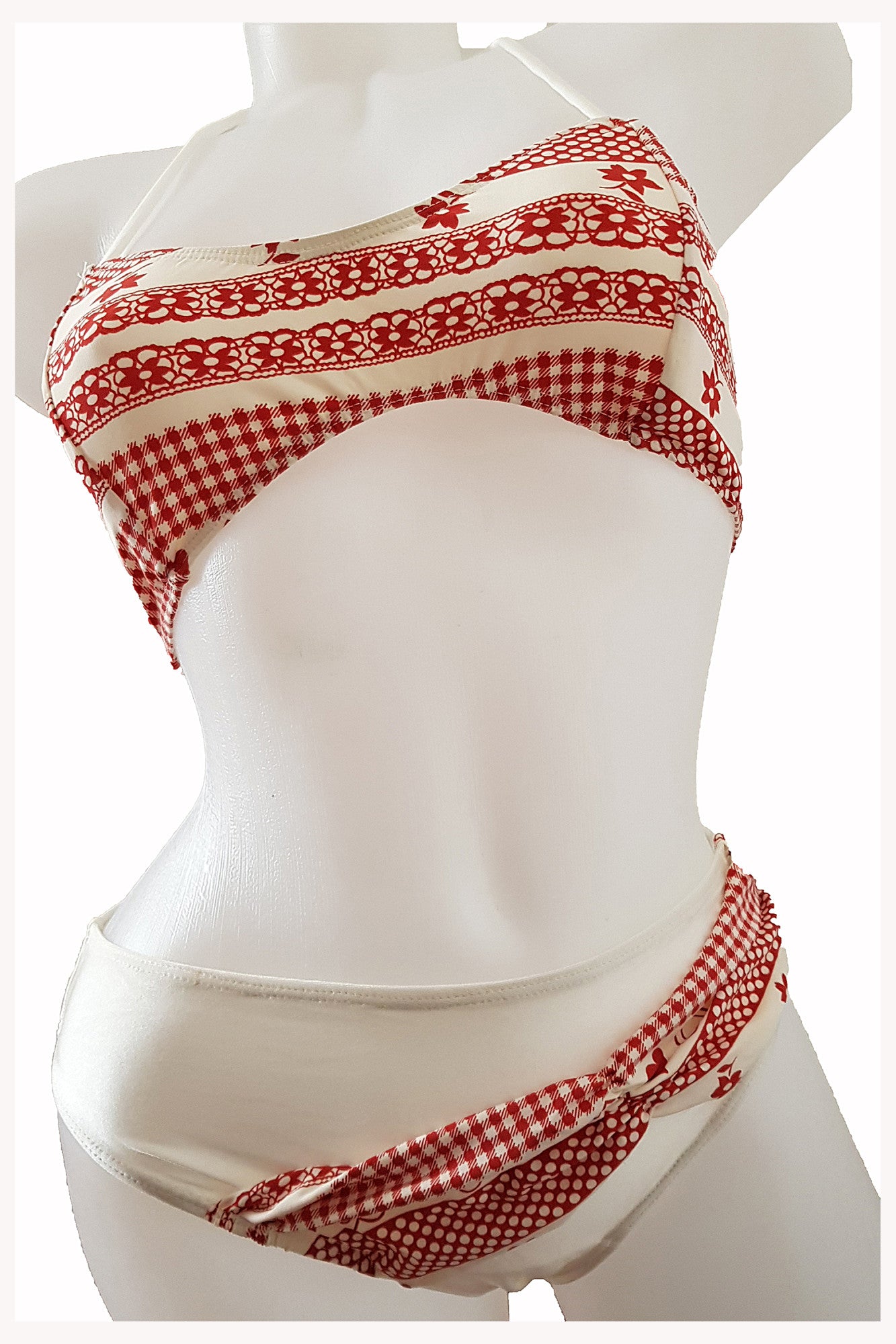Costum de baie dama doua piese,bustiera, imprimeu floral, ADINA, BLD by Exclusive