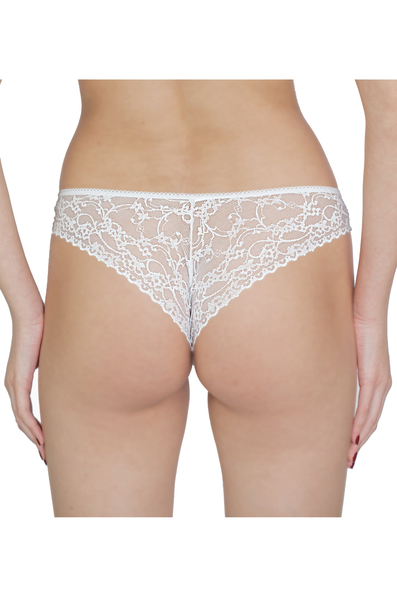 Chilot brazilian dantela SIMONA alb, BLD by Exclusive