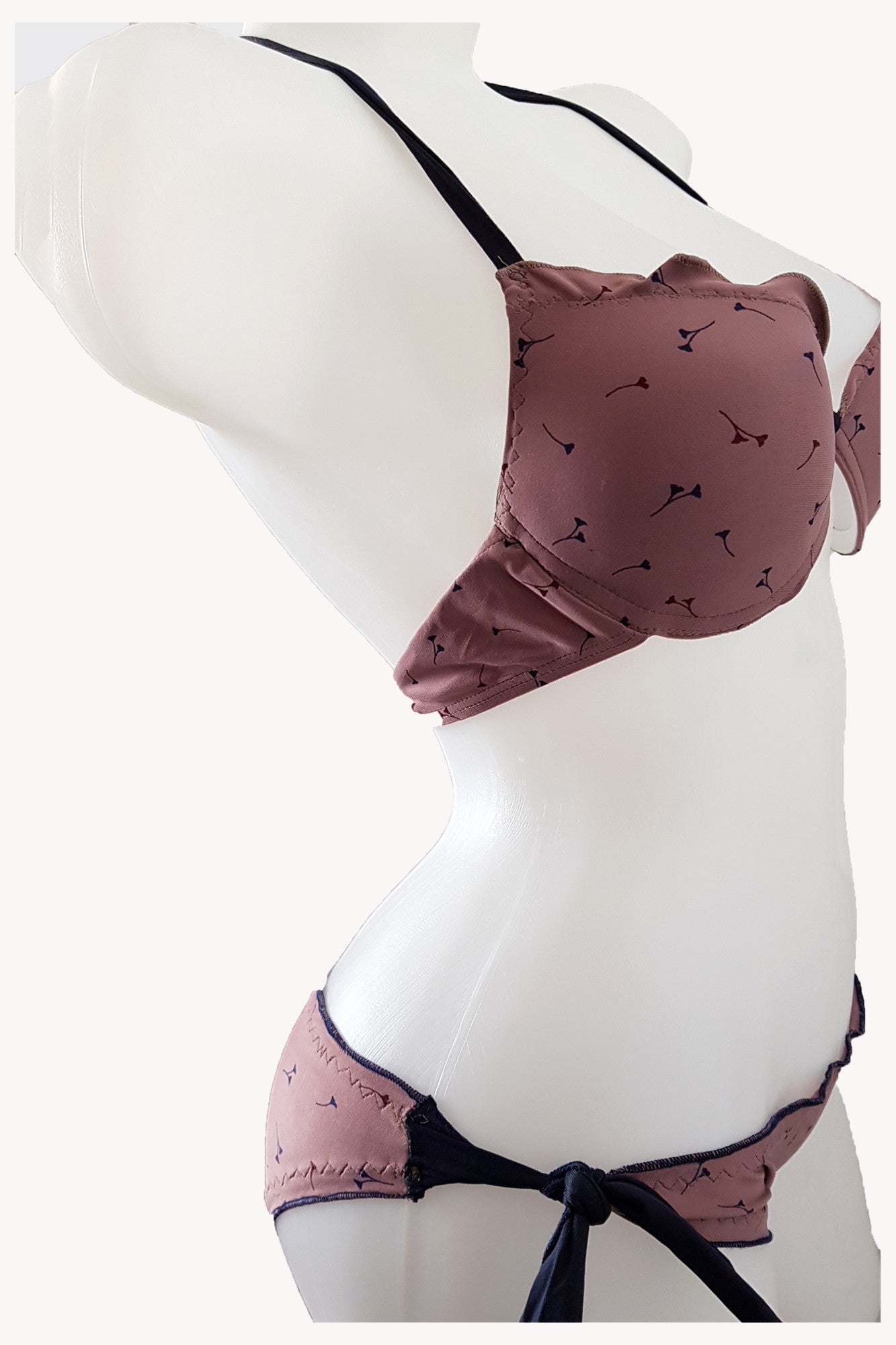 Costum de baie dama doua piese, imprimeu floral,Madalina , BLD by Exclusive