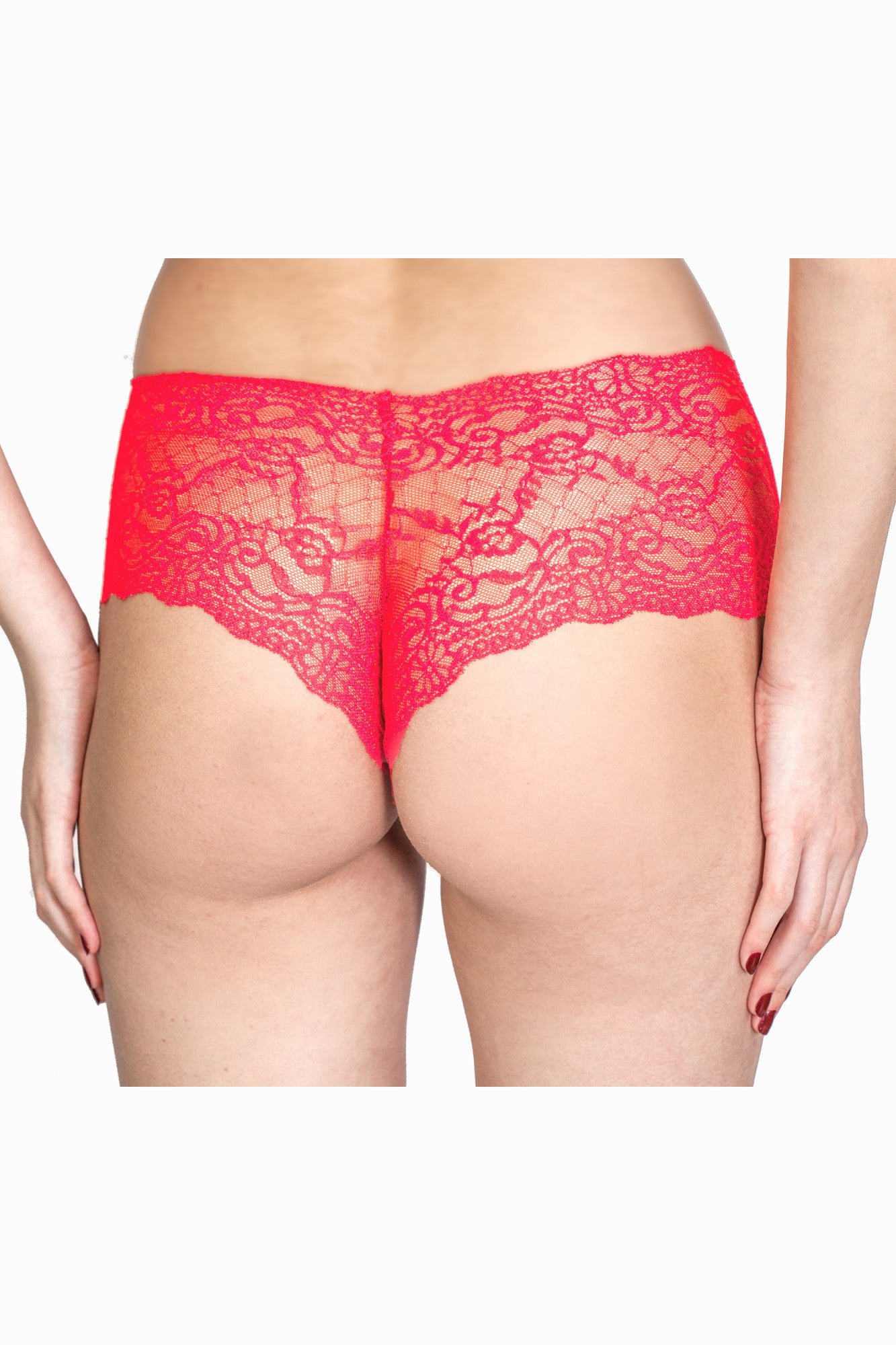 Chilot boxer dantela IRIS rosu, BLD by Exclusive