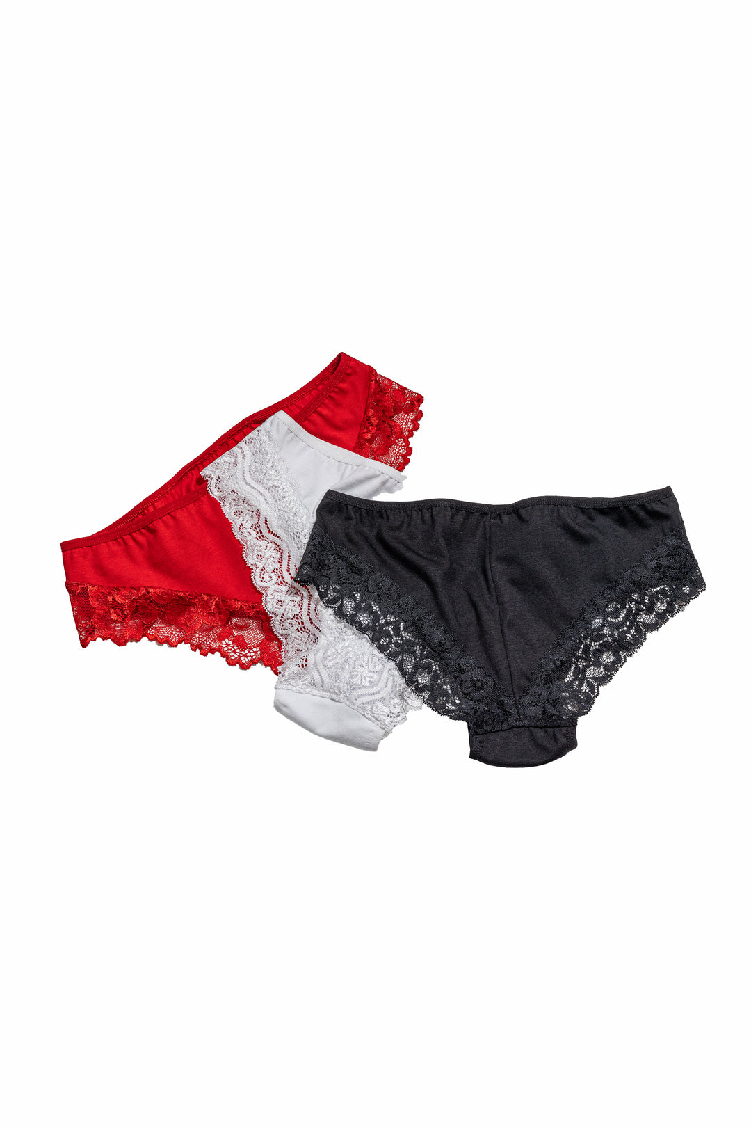 Set 4 buc chilot clasic, multicolor, bumbac, dantela, IOANA 3+1, BLD by Exclusive