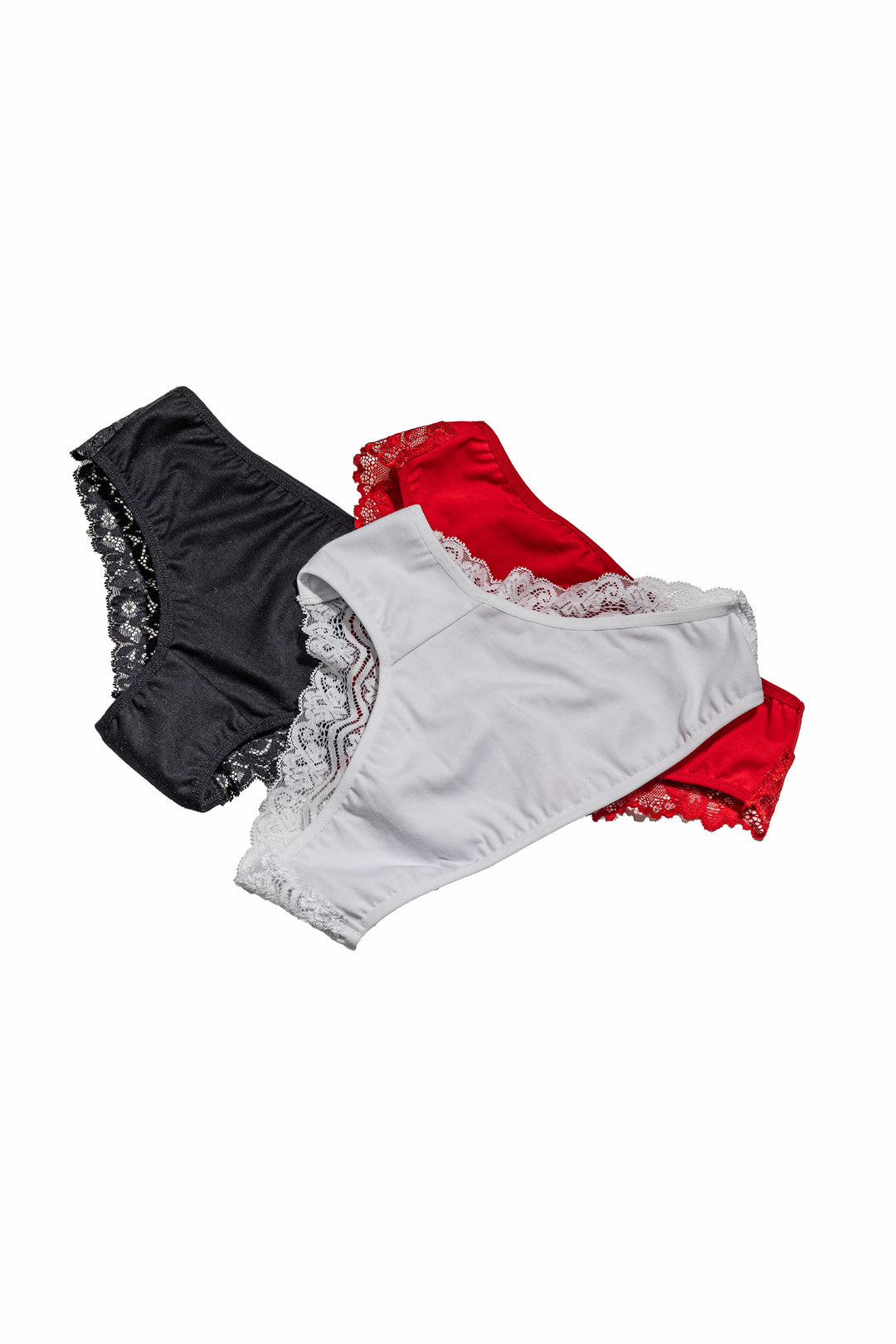 Set 4 buc chilot clasic, multicolor, bumbac, dantela, IOANA 3+1, BLD by Exclusive