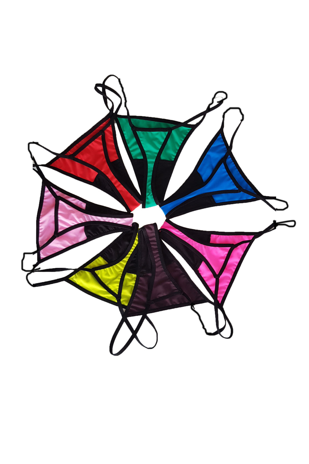 Set 7 buc chilot tanga, microfibra, multicolor, FANTAZIA, BLD by Exclusive