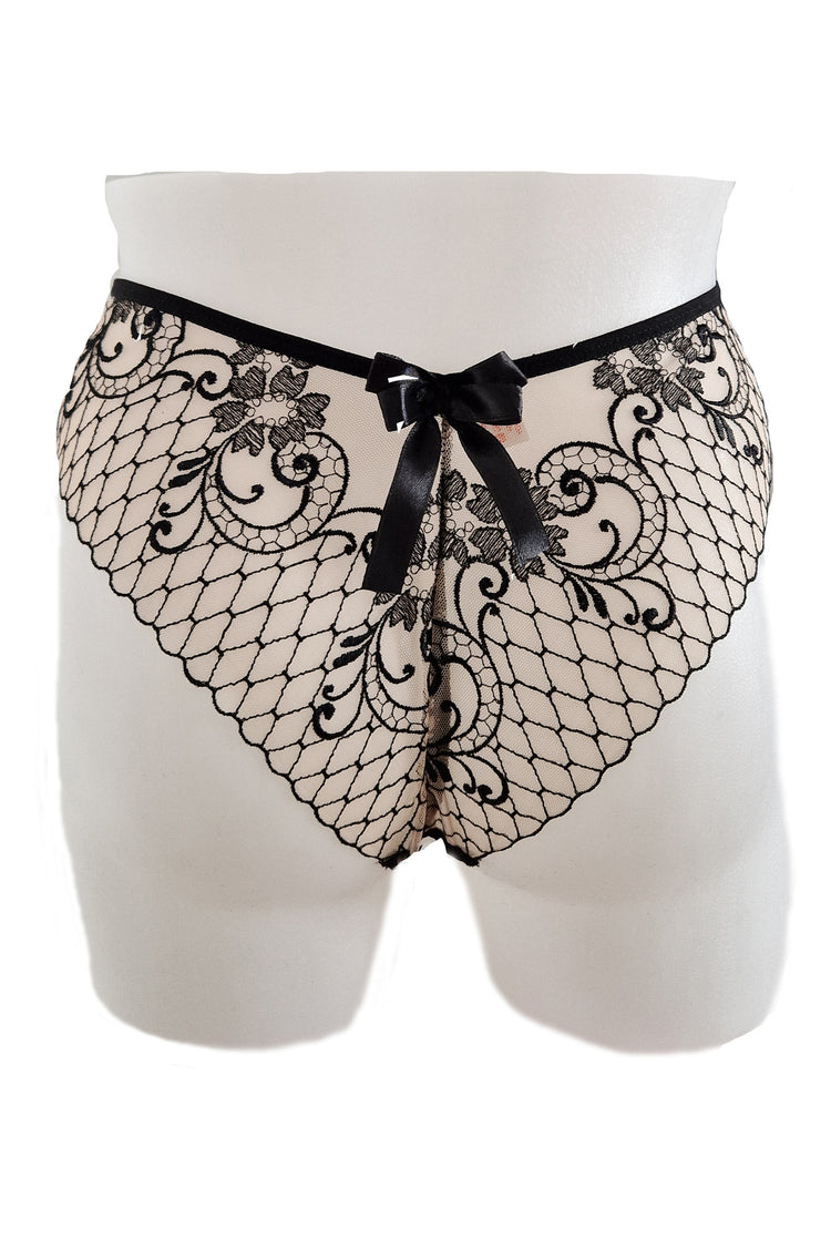 Chilot brazilian, broderie, nude, ZOE, BLD by Exclusive - imagine 3