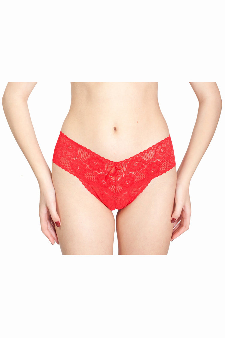 Chilot tanga brazilian dantela ANI Rosu