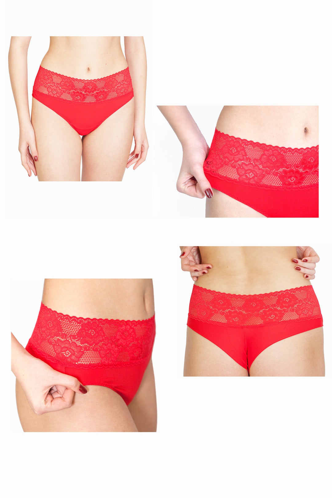 Chilot brazilian microfibra JOLIE Rosu