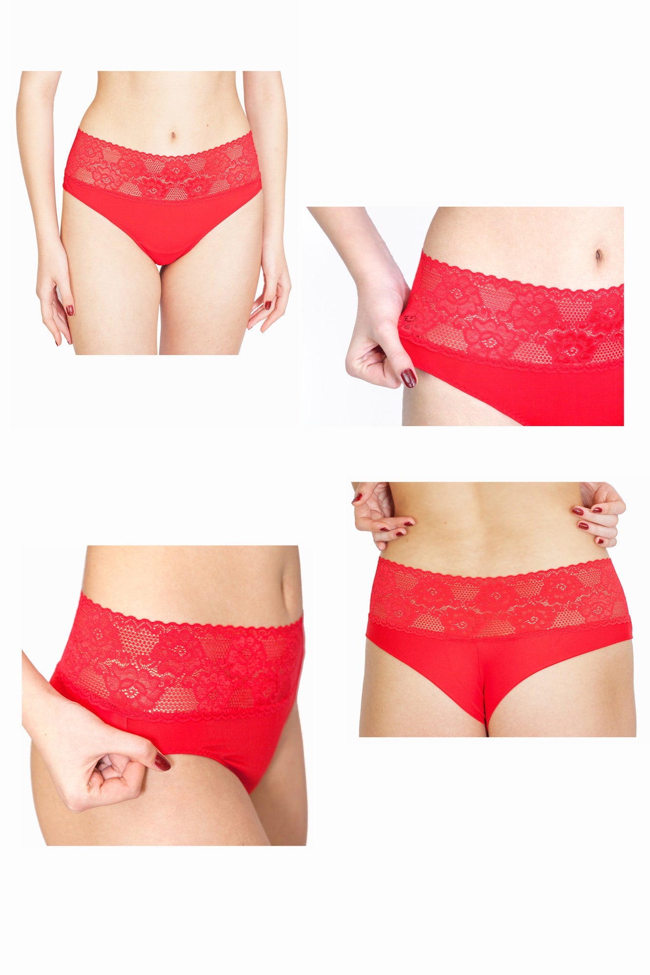 Chilot brazilian microfibra JOLIE Rosu