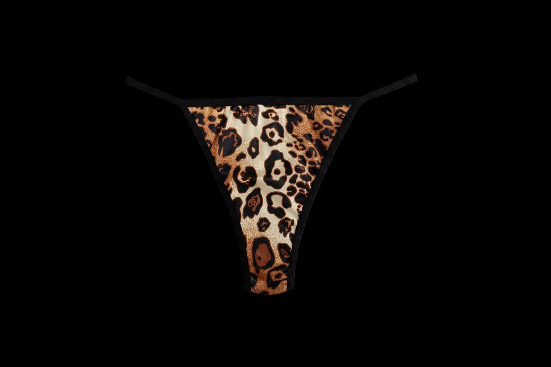 Chilot tanga, satin chic, animal print, BLD by Exclusive