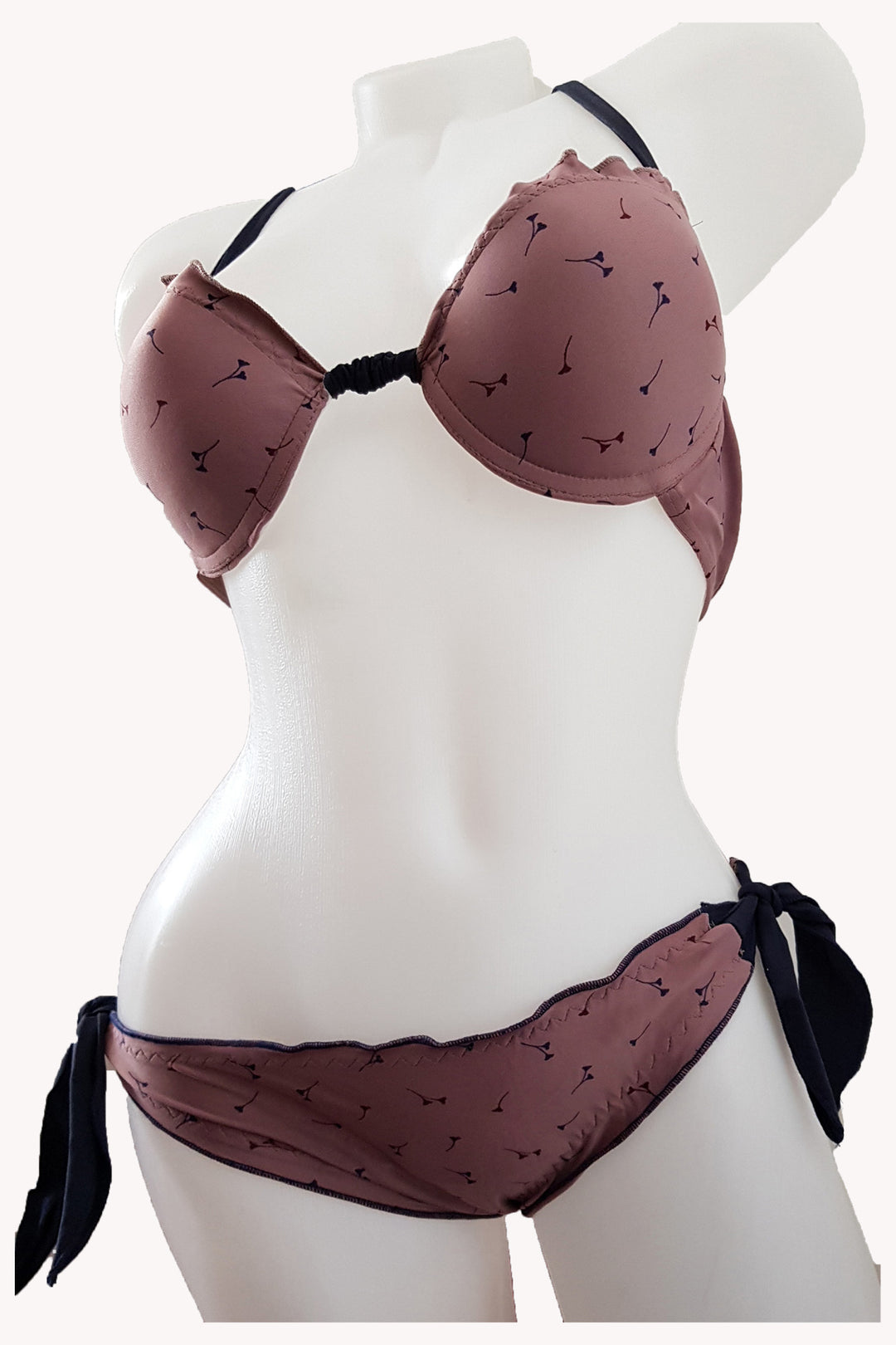Costum de baie dama doua piese, imprimeu floral,Madalina , BLD by Exclusive