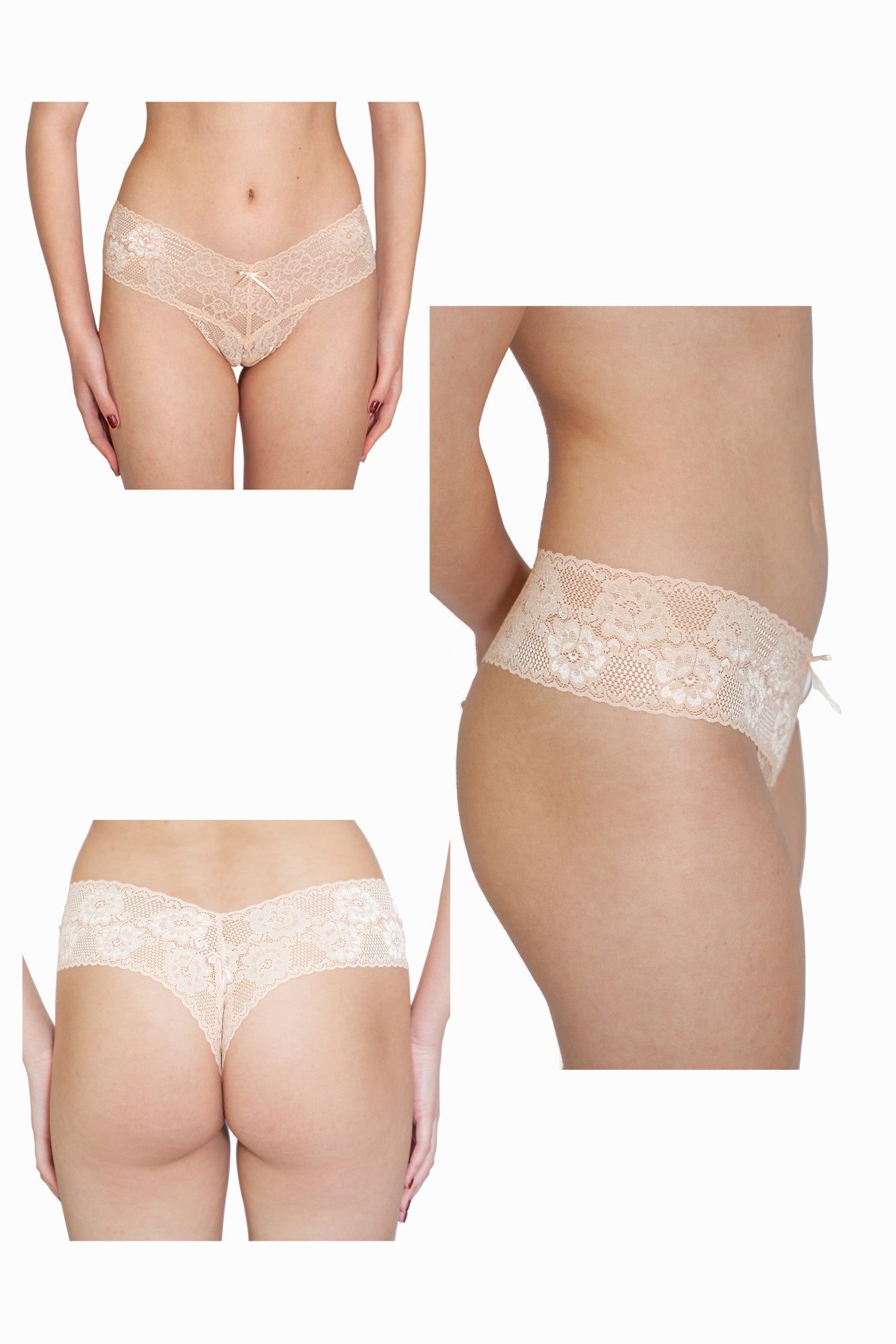 Chilot tanga brazilian dantela ANI Bej