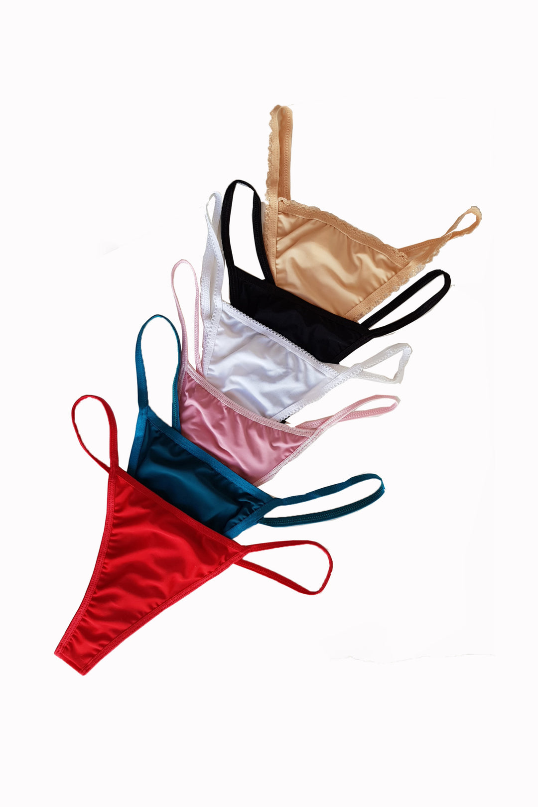 Set 6 buc chilot tanga, multicolor, microfibra, FANTAZIA, BLD by Exclusive