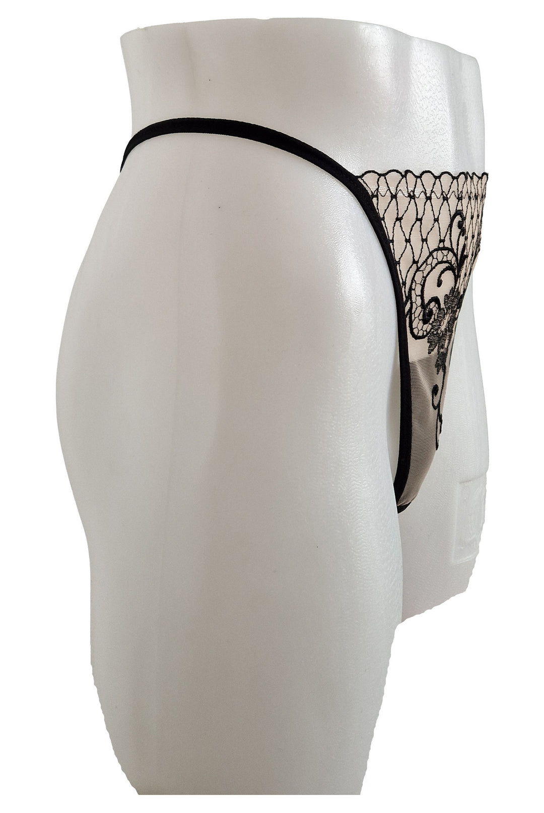 Chilot tanga, broderie, nude, AMIRA, BLD by Exclusive - imagine 2
