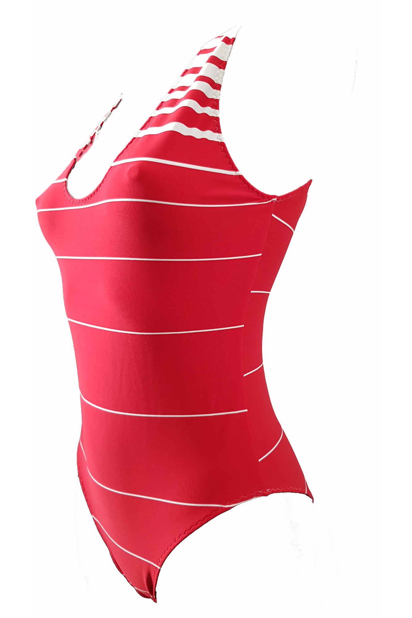 Costum de baie dama intreg, rosu, ANDREEA 01, BLD by Exclusive