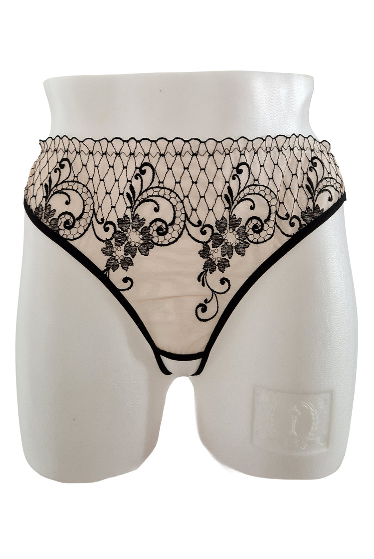 Chilot brazilian, broderie, nude, ZOE, BLD by Exclusive