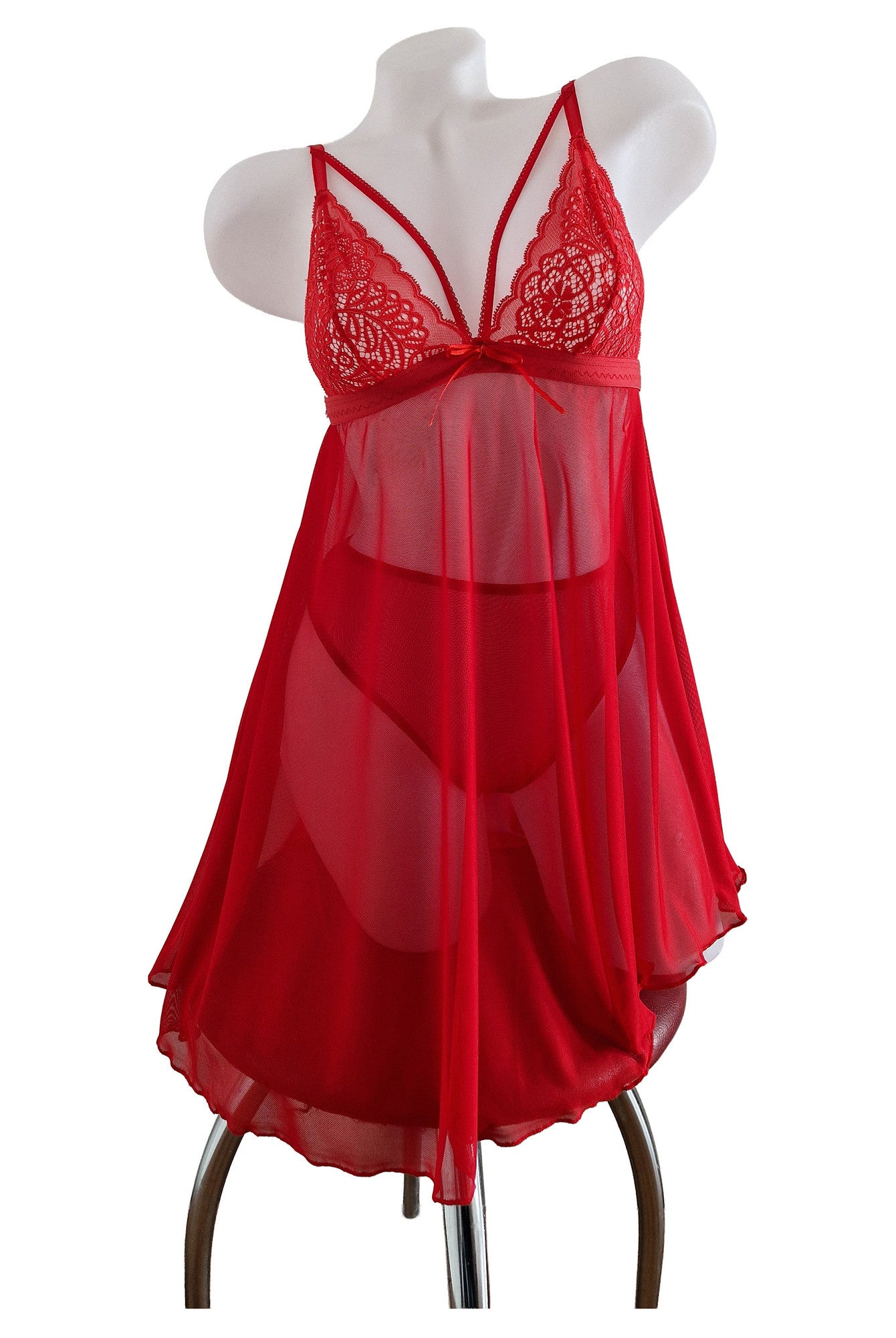 Set baby doll, chilot, dama, dantela, PARIS, BLD by Exclusive
