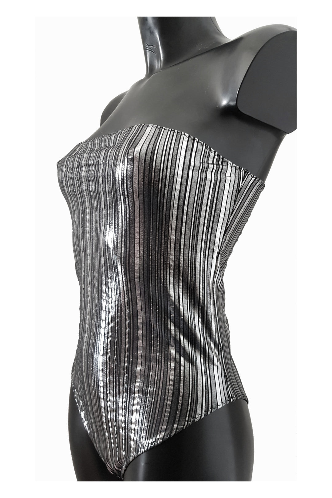 Costum de baie dama intreg, argintiu, LUNA 01, BLD by Exclusive