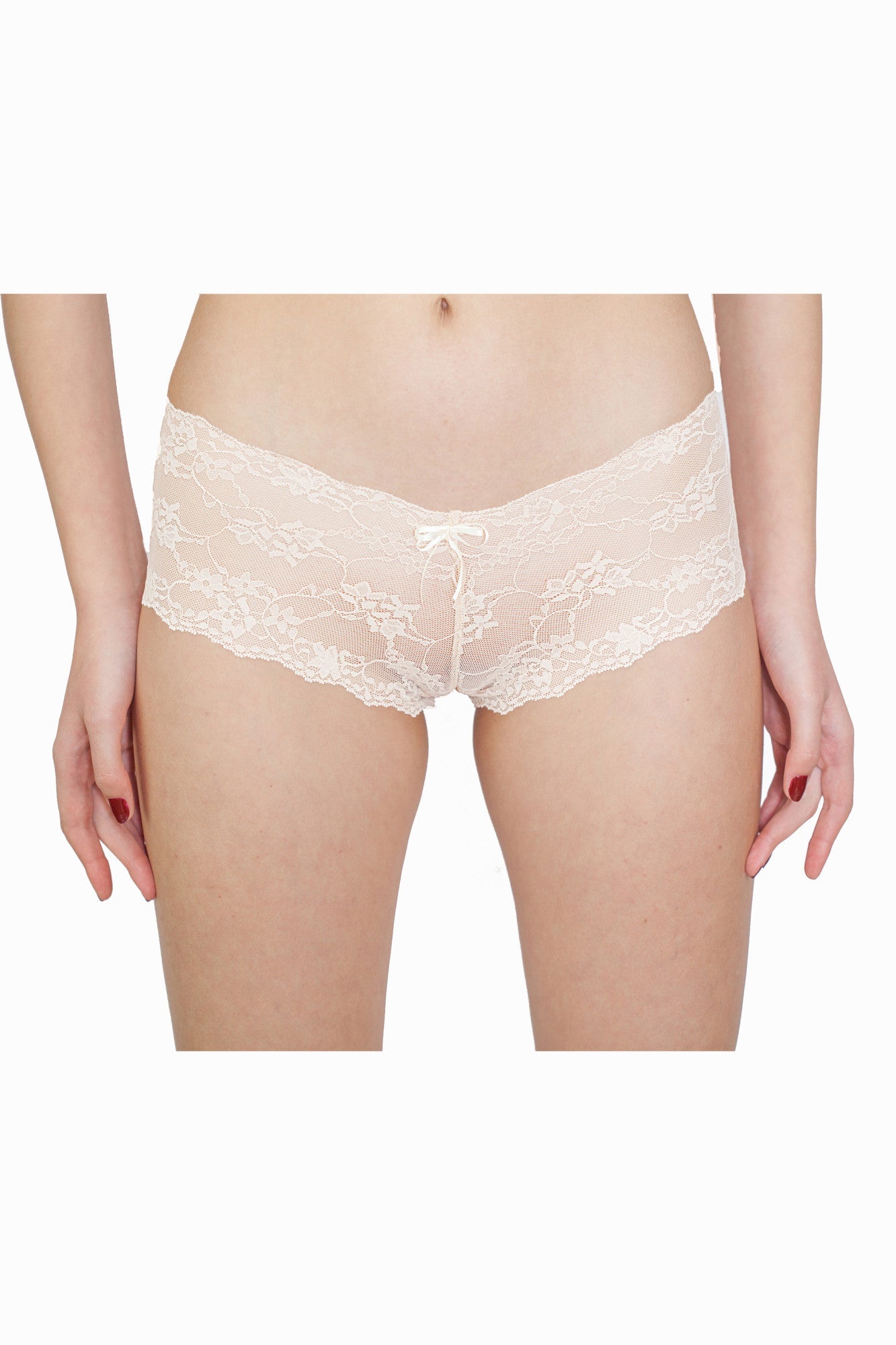 Chilot boxer dantela IRIS Bej