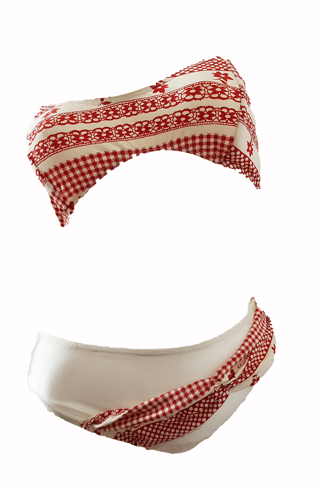 Costum de baie dama doua piese,bustiera, imprimeu floral, ADINA, BLD by Exclusive