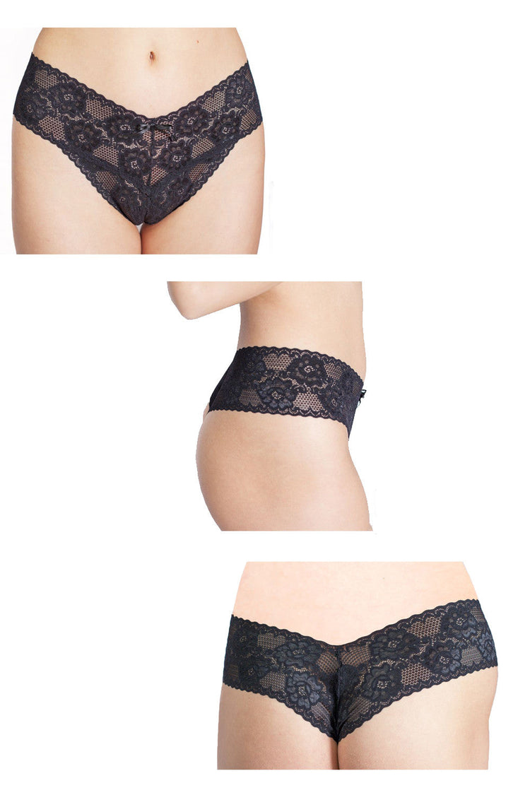 Chilot tanga brazilian dantela ANI Negru